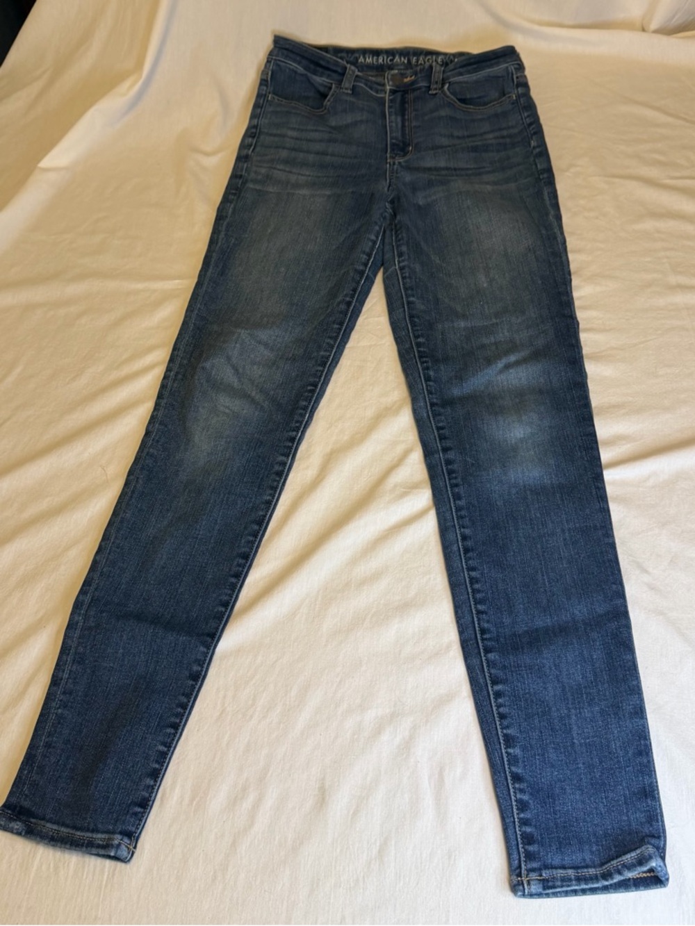 American Eagle Women's Dark Blue Skinny Jeans